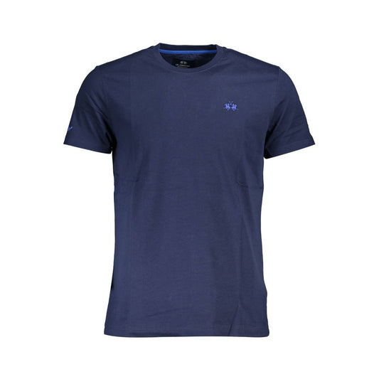 La Martina Blue Cotton T-Shirt