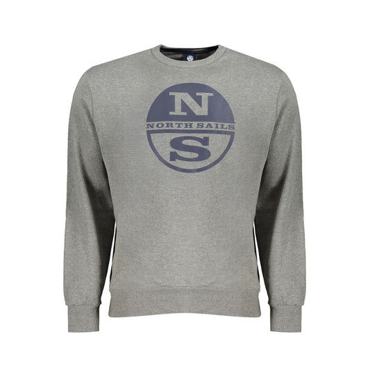 North Sails Gray Cotton Sweatshirt