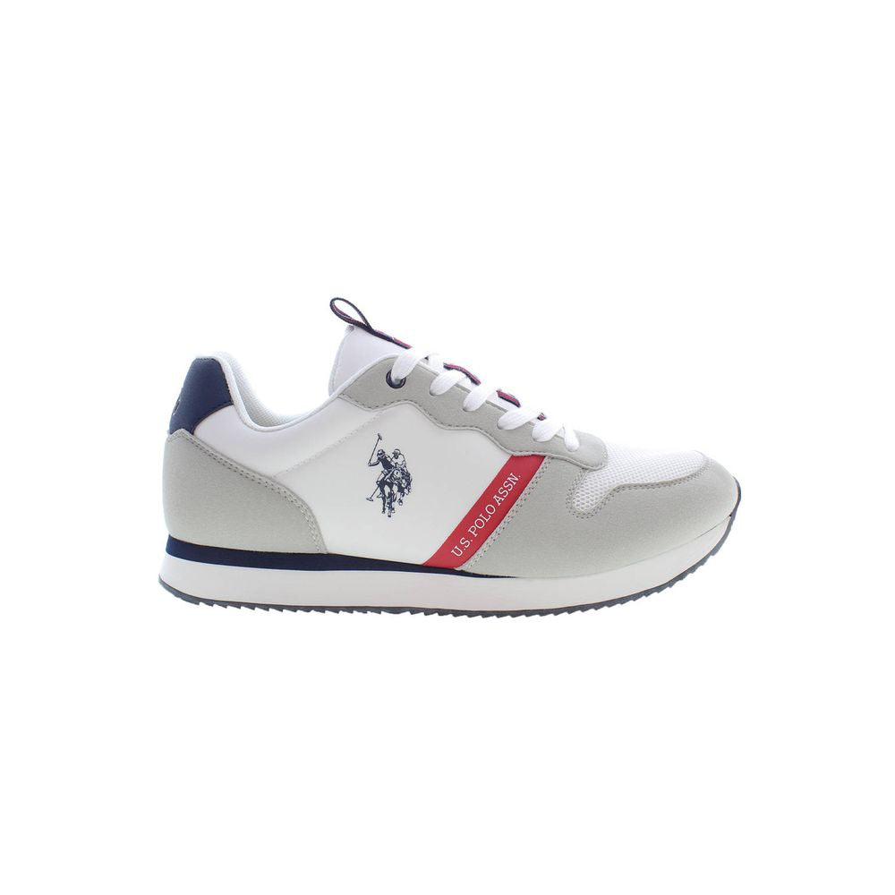 U.S. POLO ASSN. White Polyester Sneaker