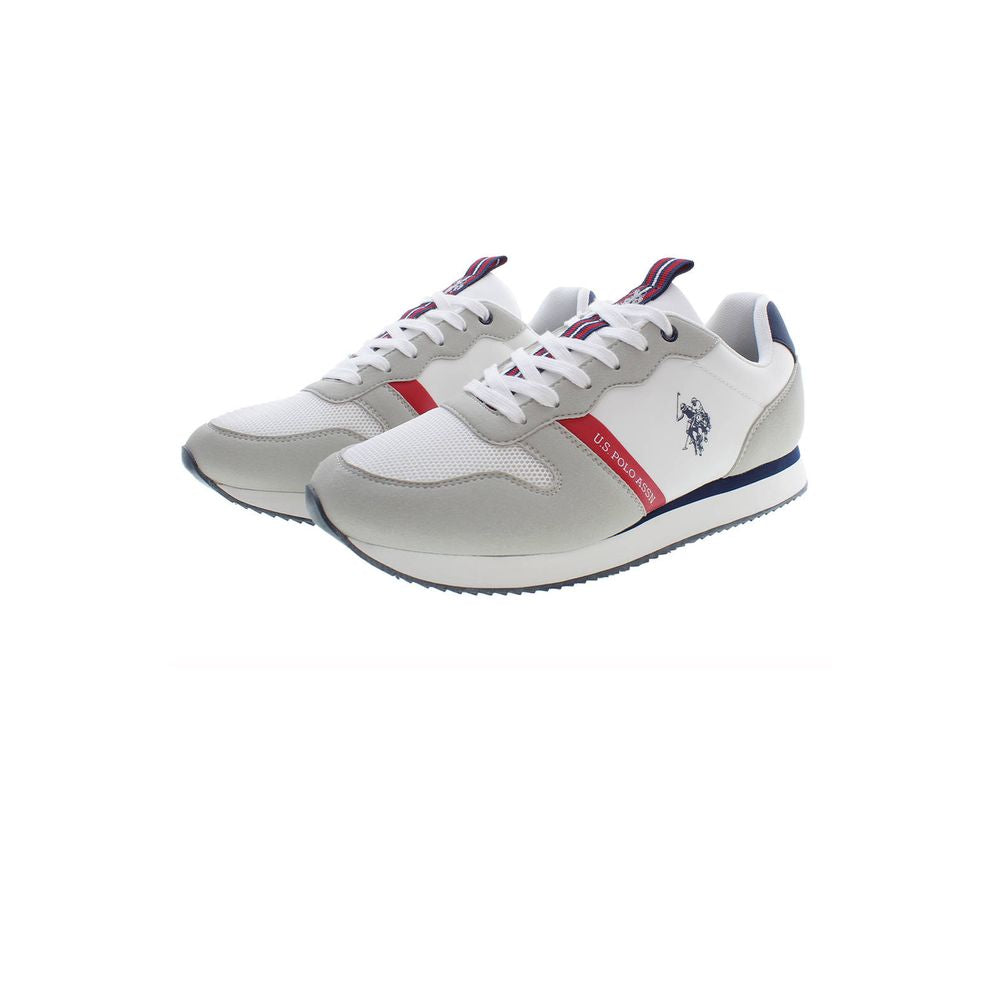 U.S. POLO ASSN. White Polyester Sneaker