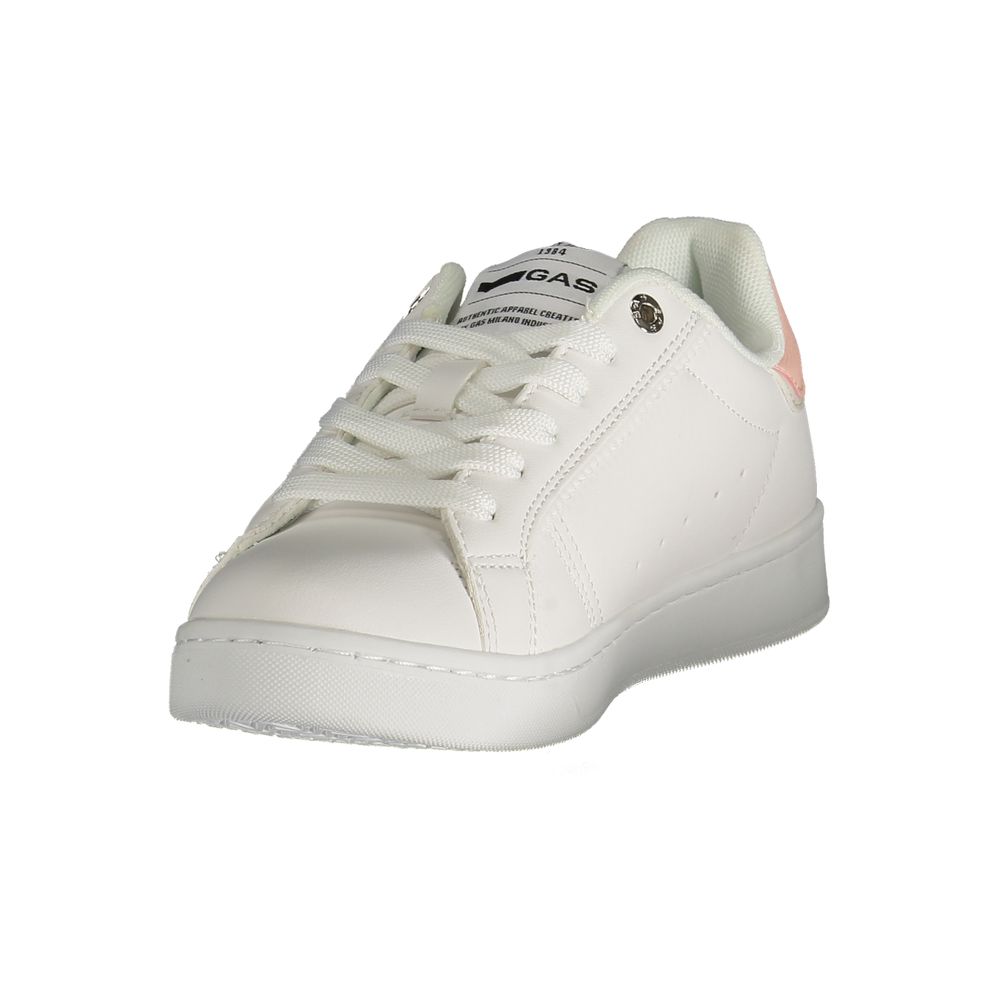 Gas White Polyester Sneaker