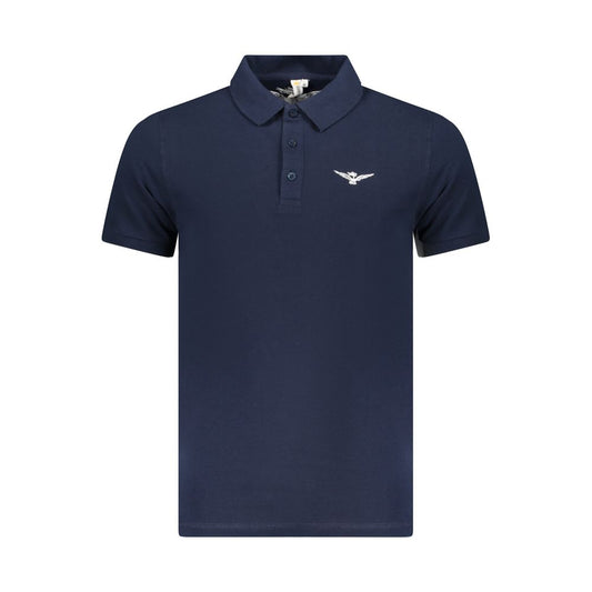 Accademia Militare Blue Cotton Polo Shirt