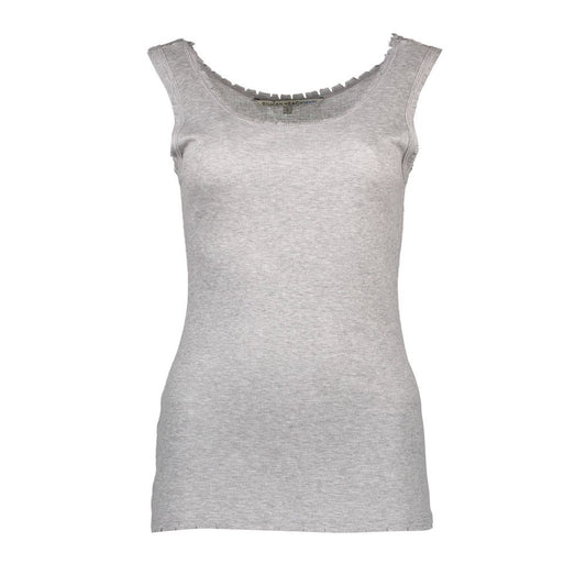 Silvian Heach Gray Viscose T-Shirt