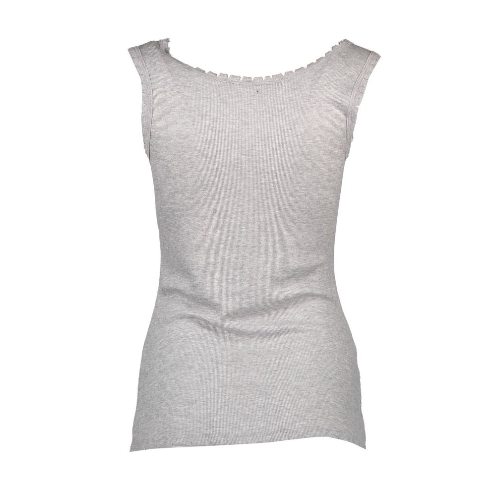 Silvian Heach Gray Viscose T-Shirt