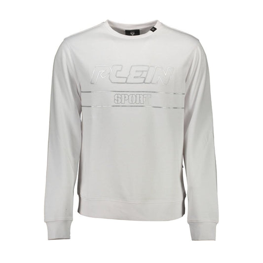 Plein Sport White Cotton Sweatshirt