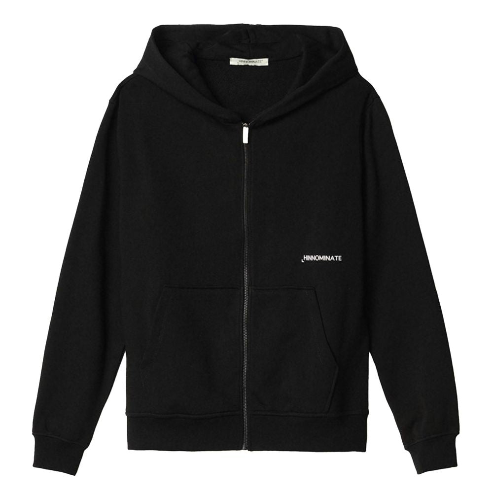 Hinnominate Black Cotton Men's Hooded Sweatshirt