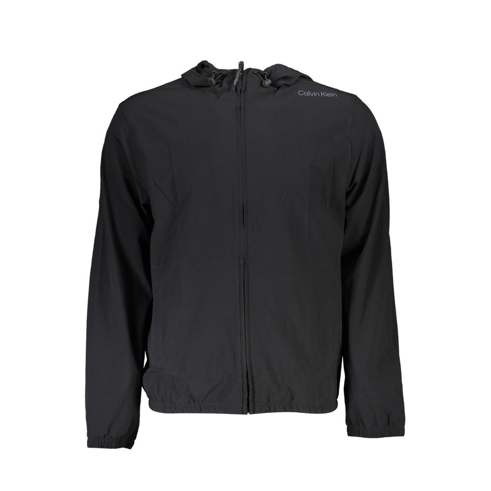 Calvin Klein Black Polyester Men Sweatshirt