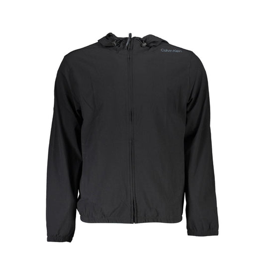 Calvin Klein Black Polyester Men Sweatshirt