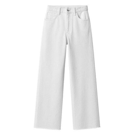 Hinnominate White Cotton Jeans Denim