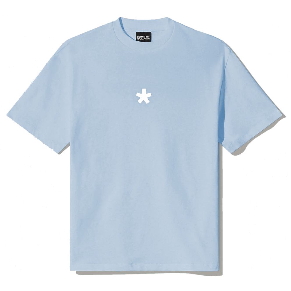 Comme Des Fuckdown Blue Cotton T-Shirt