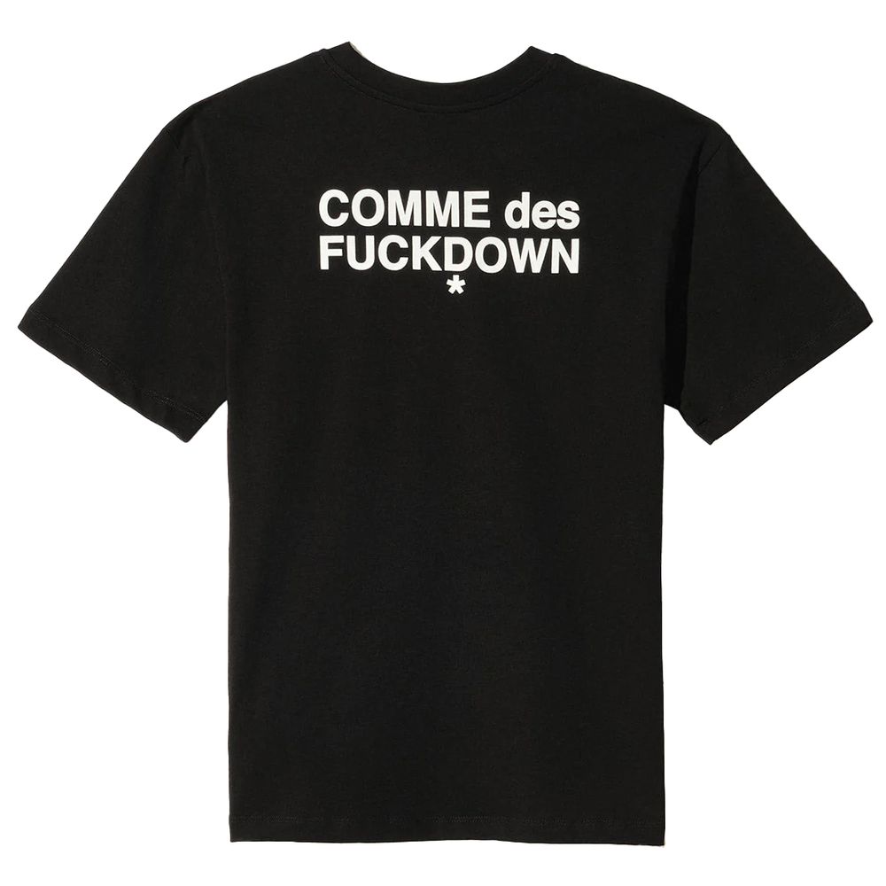 Comme Des Fuckdown Black Cotton T-Shirt