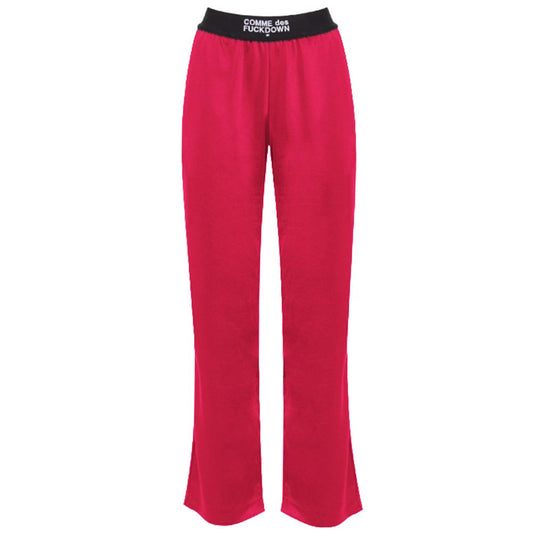 Comme Des Fuckdown Fuchsia Polyester Women's Pant