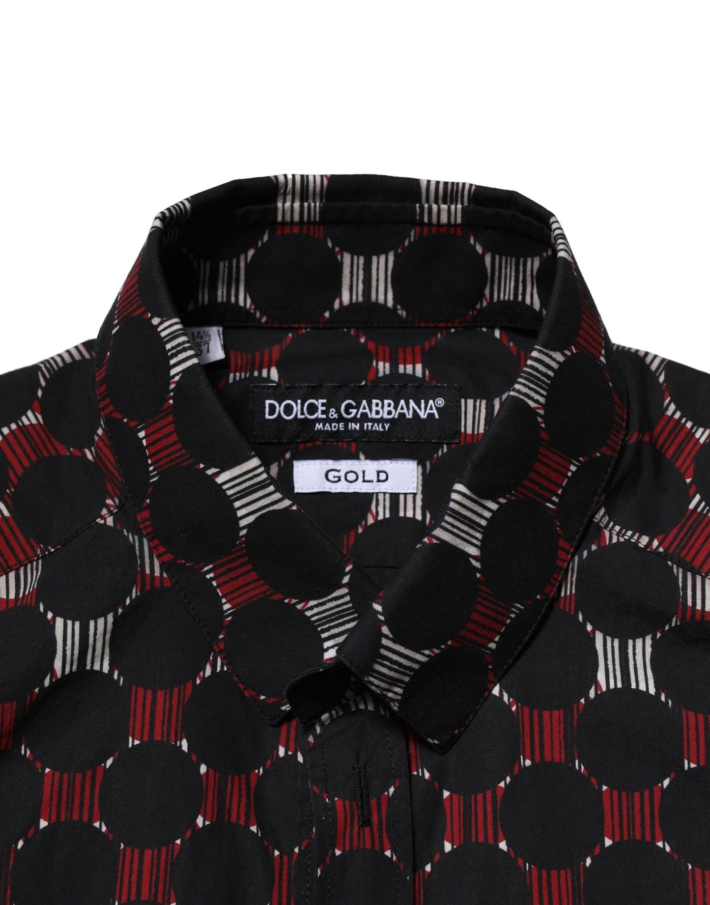 Dolce & Gabbana Multicolor Cotton GOLD Long Sleeves Shirt