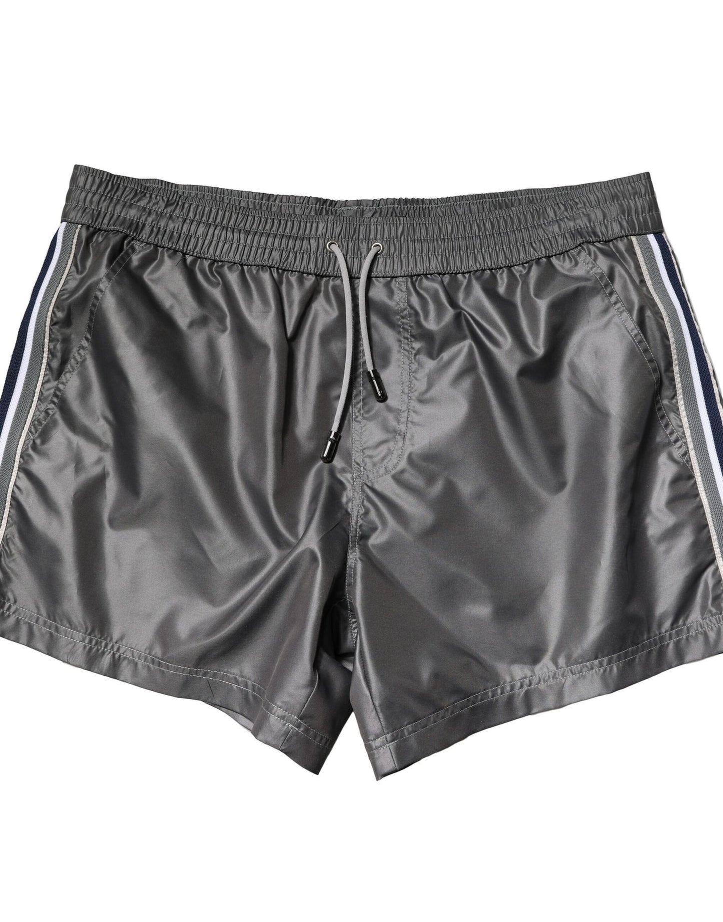 Dolce & Gabbana Gray Polyester Mid Waist Casual Bermuda Shorts