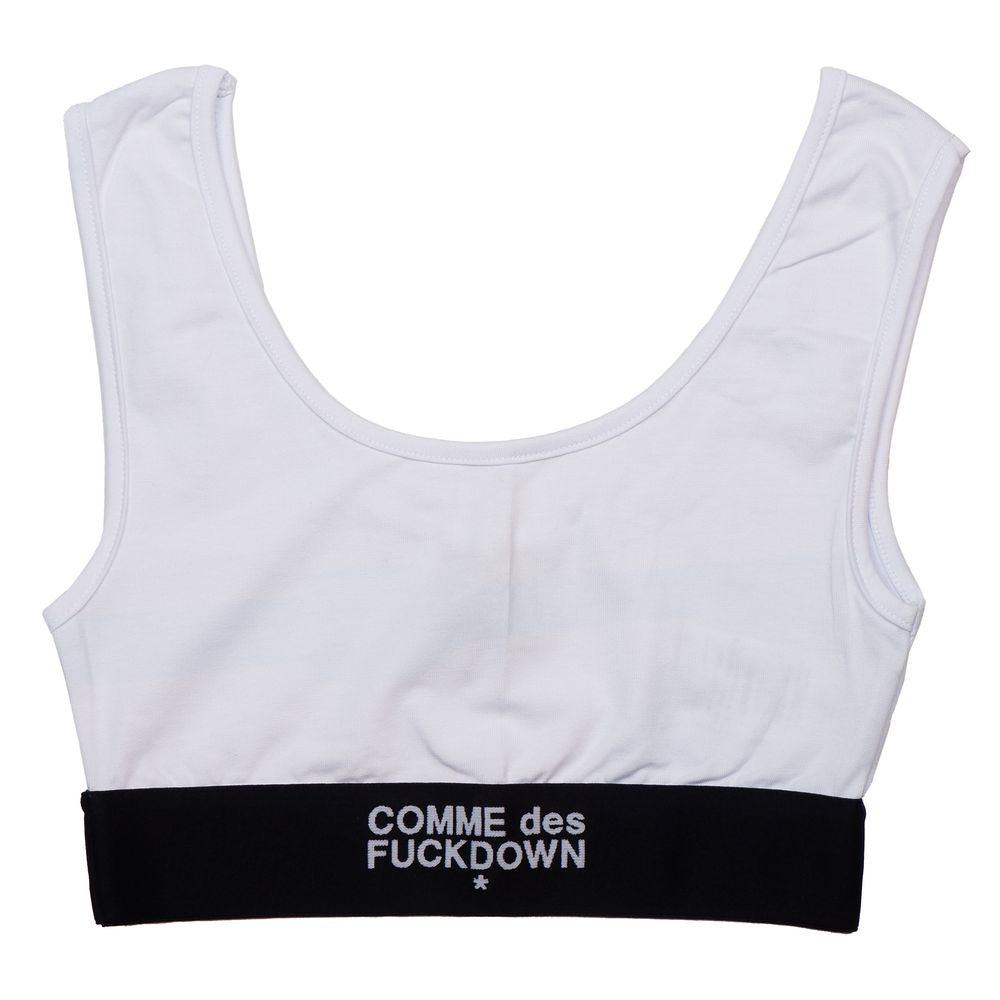 Comme Des Fuckdown White Cotton T-Shirt