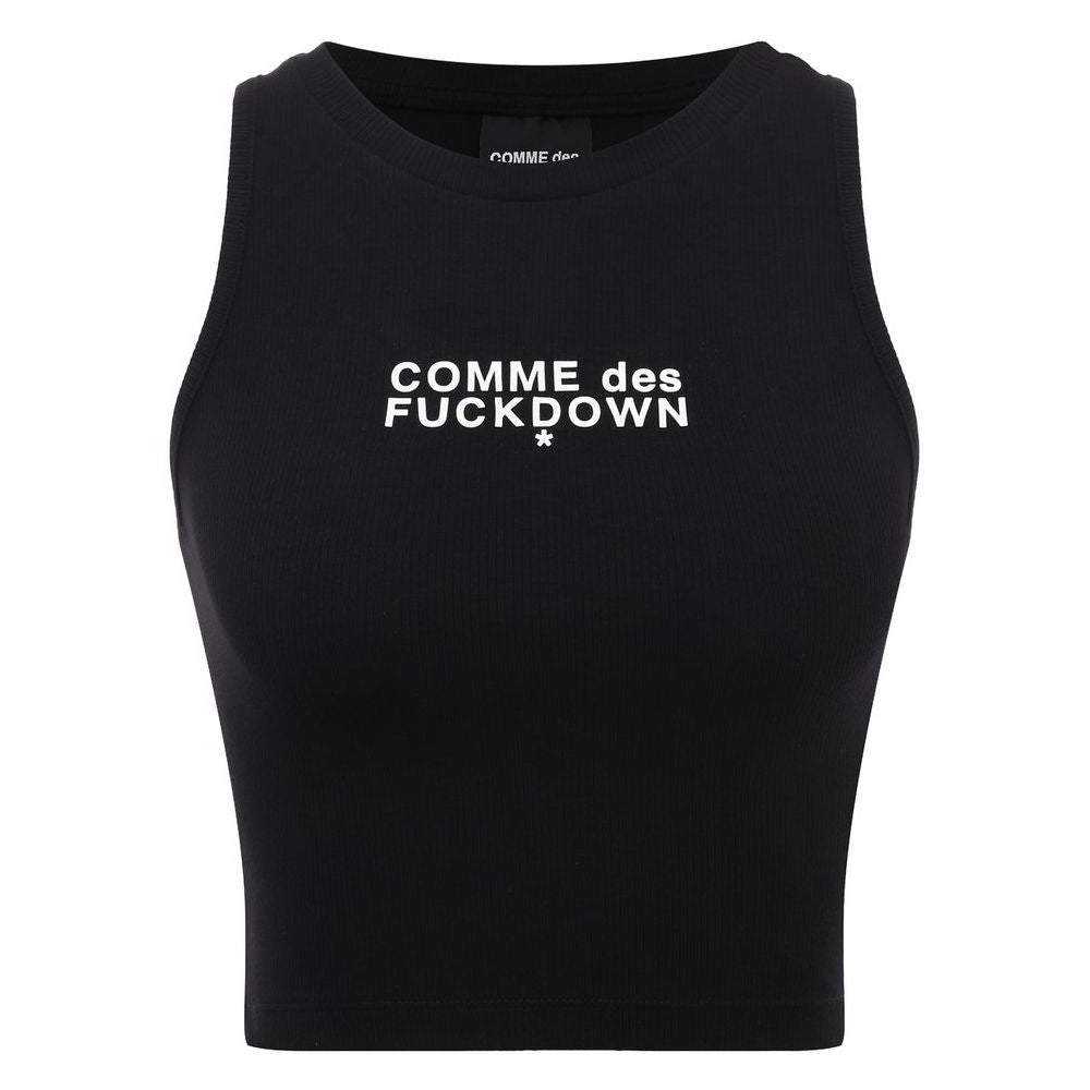 Comme Des Fuckdown Black Cotton T-Shirt