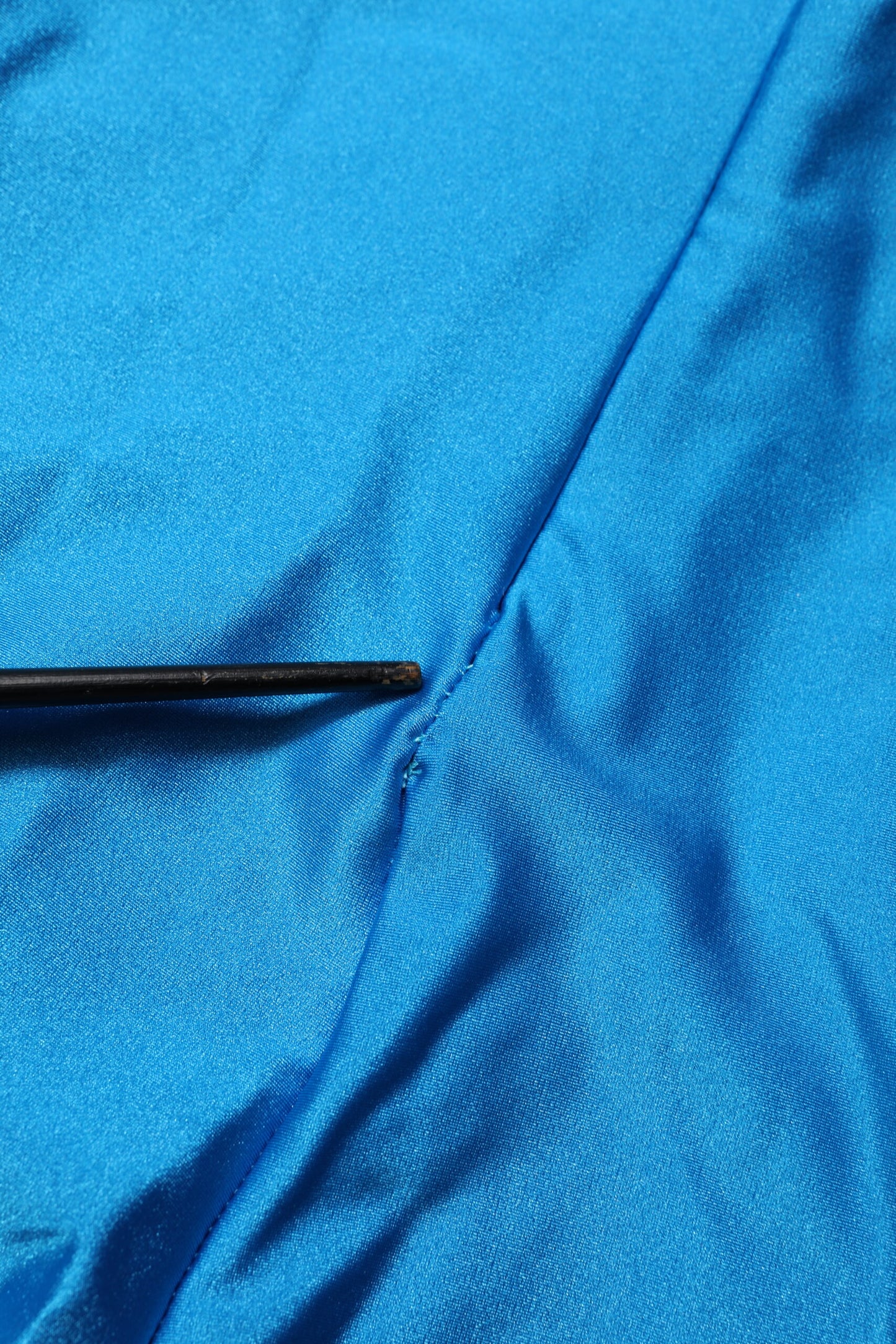 Dolce & Gabbana Blue Nylon Turtleneck Bodycon Jumpsuit Dress