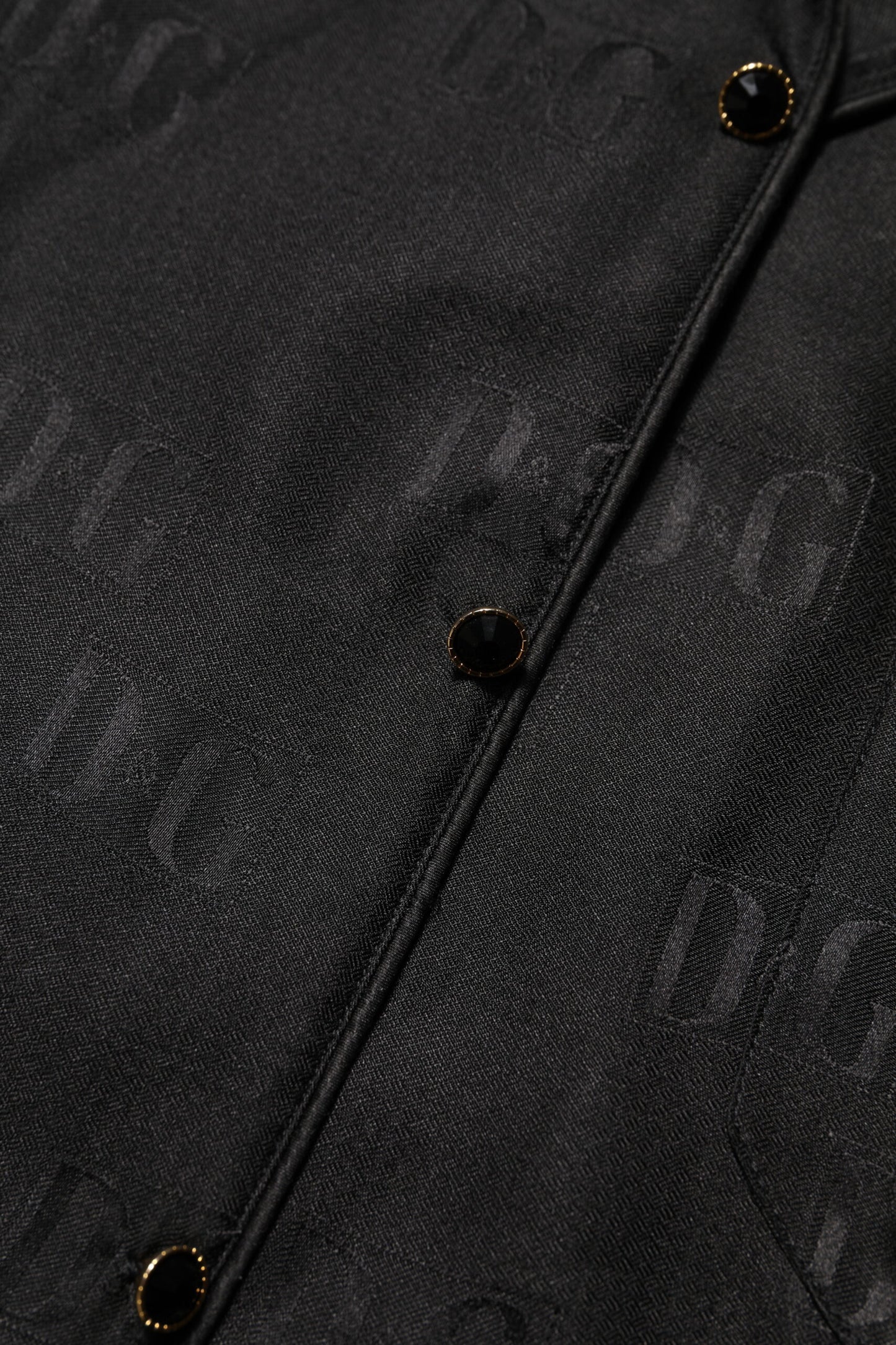 Dolce & Gabbana Black Silk DG Embroidery Long Sleeves Top