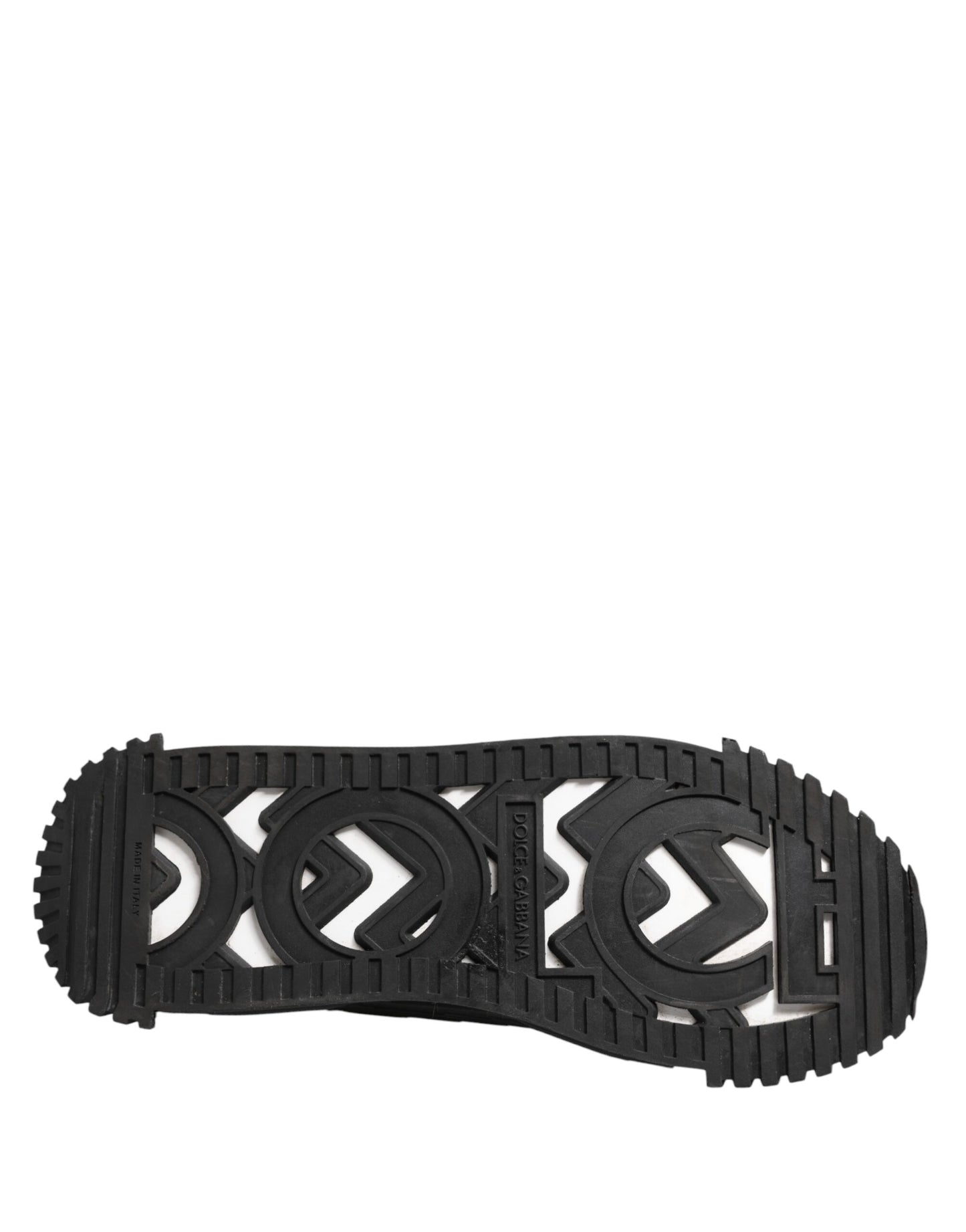 Dolce & Gabbana Black Logo Lace Up Low Top NS1 Sneakers Shoes