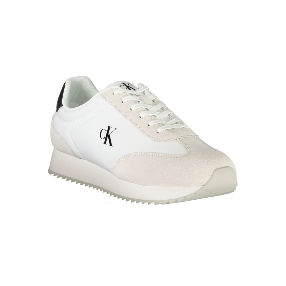Calvin Klein White Polyester Sneaker