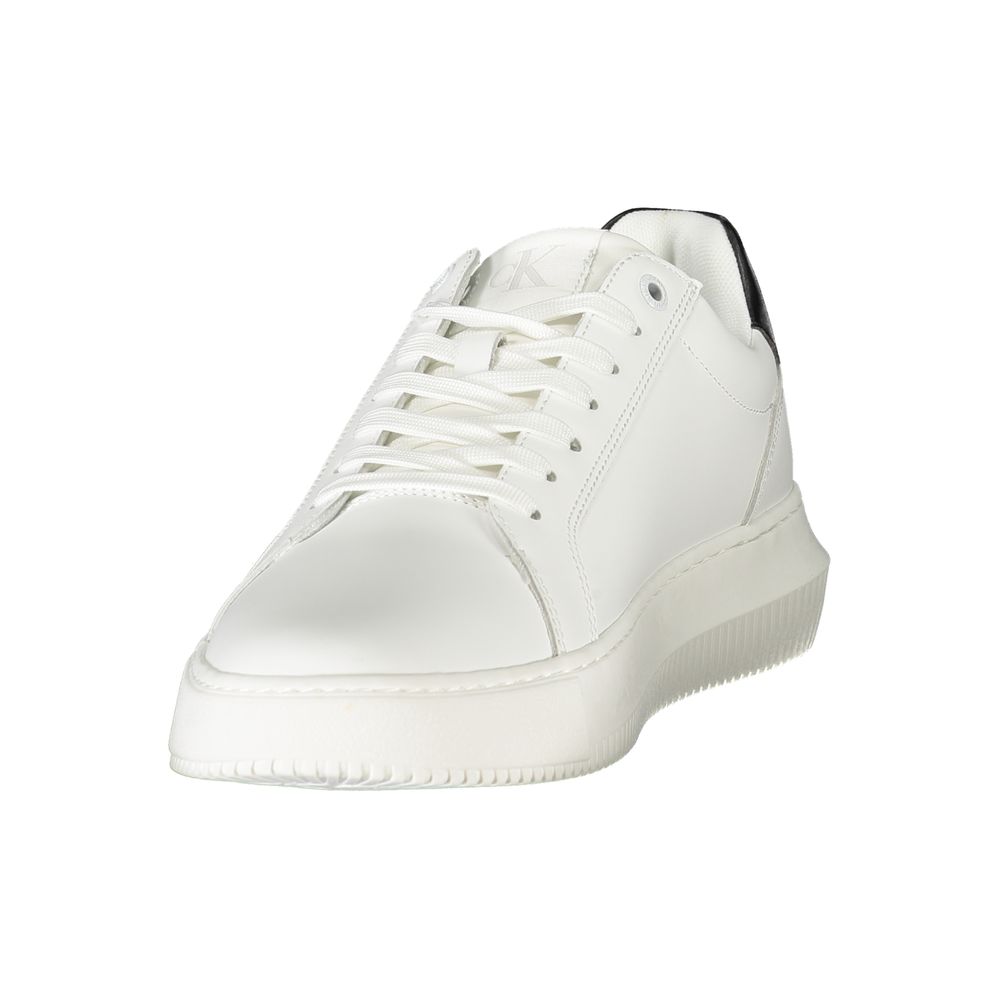 Calvin Klein White Polyester Sneaker