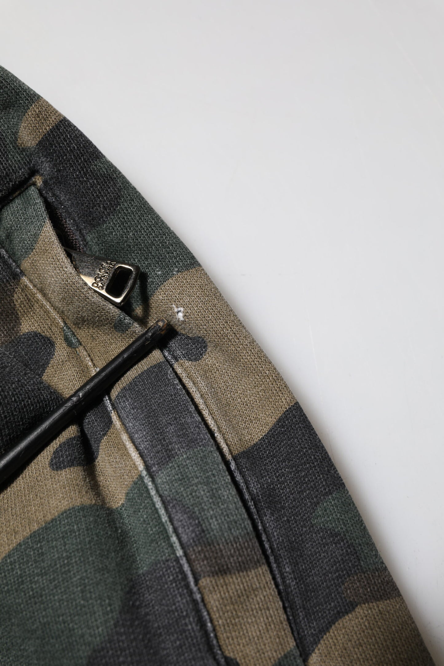 Dolce & Gabbana Brown Camouflage Cotton Men Jogger Pants