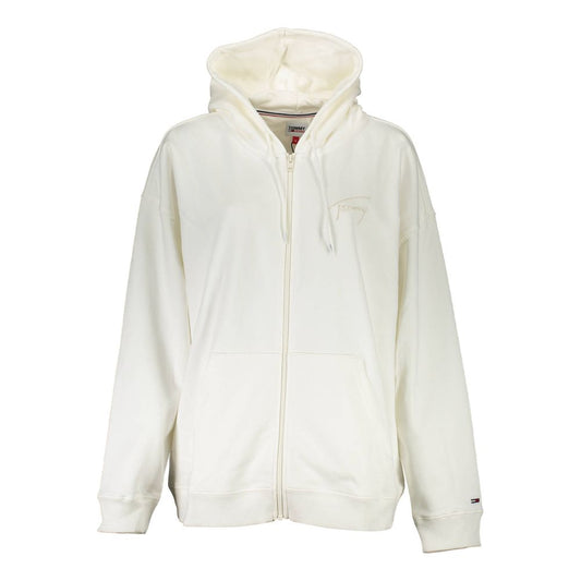 Tommy Hilfiger White Cotton Sweatshirt