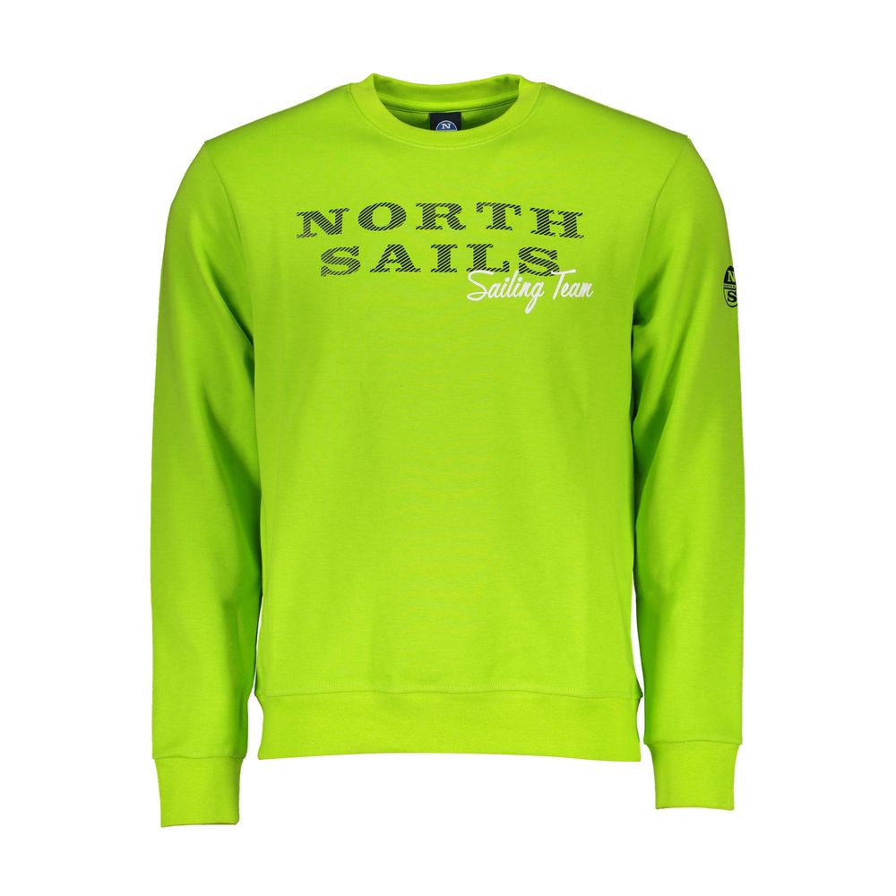 North Sails Green Cotton Men Sweater