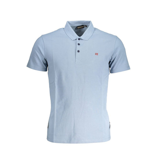 Napapijri Blue Cotton Polo Shirt
