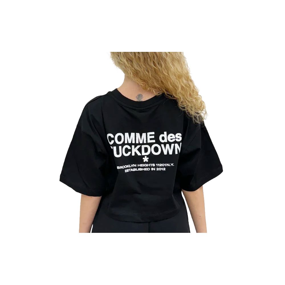 Comme Des Fuckdown Black Cotton T-Shirt