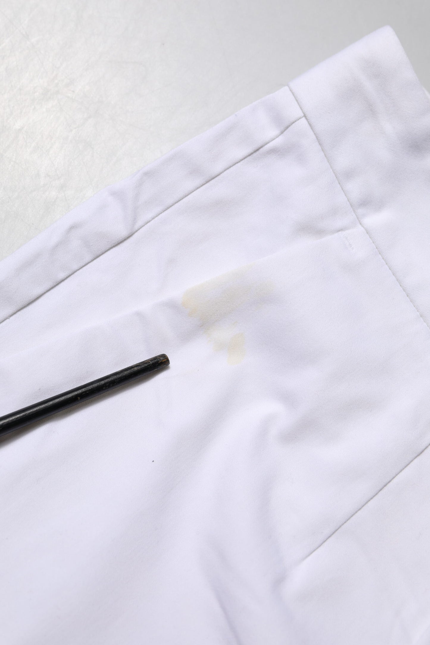 Dolce & Gabbana White Cotton Stretch Mid Waist Jeans