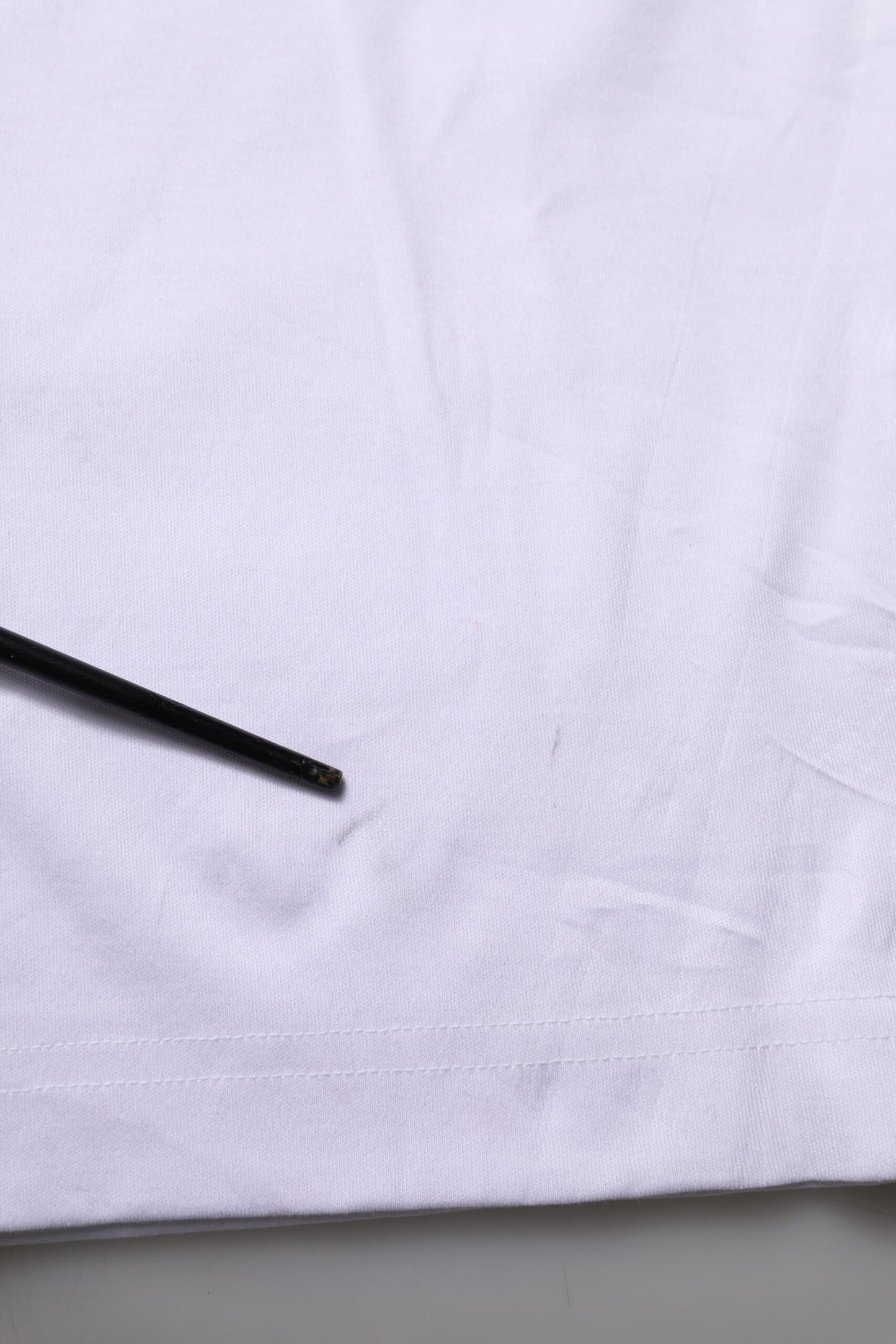 Dolce & Gabbana White Cotton Graphic Print Crew Neck T-shirt