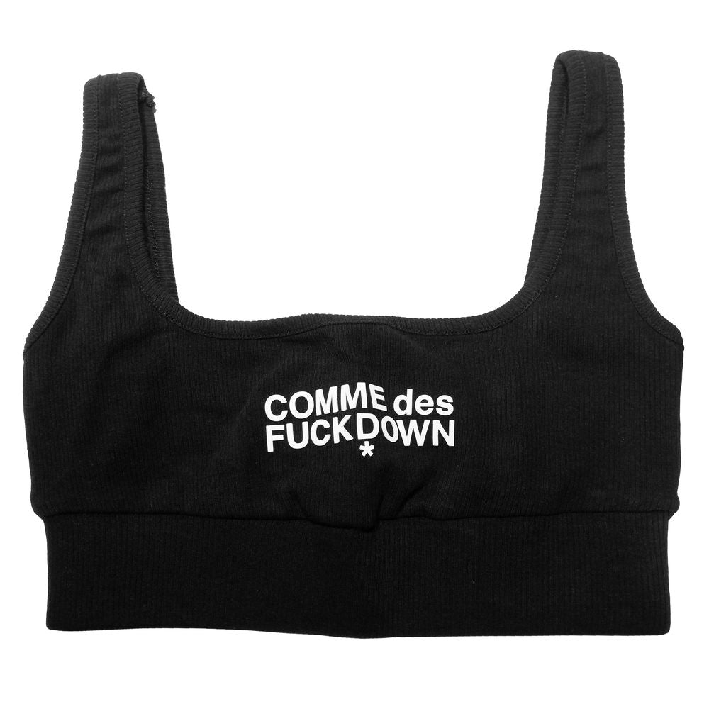 Comme Des Fuckdown Black Cotton T-Shirt