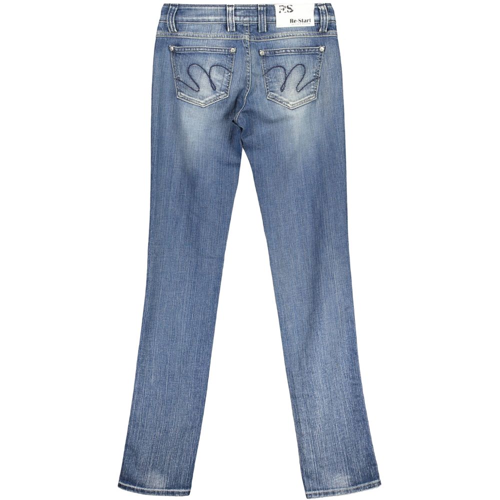 RE-START Blue Cotton Jeans Denim