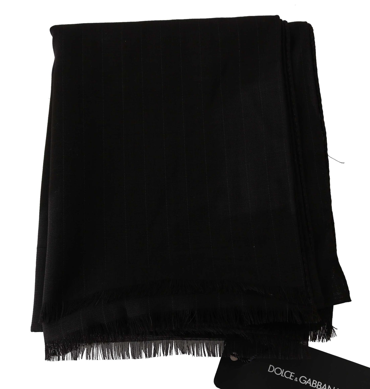 Dolce & Gabbana Elegant Striped Wool Men's Scarf - KALAJ