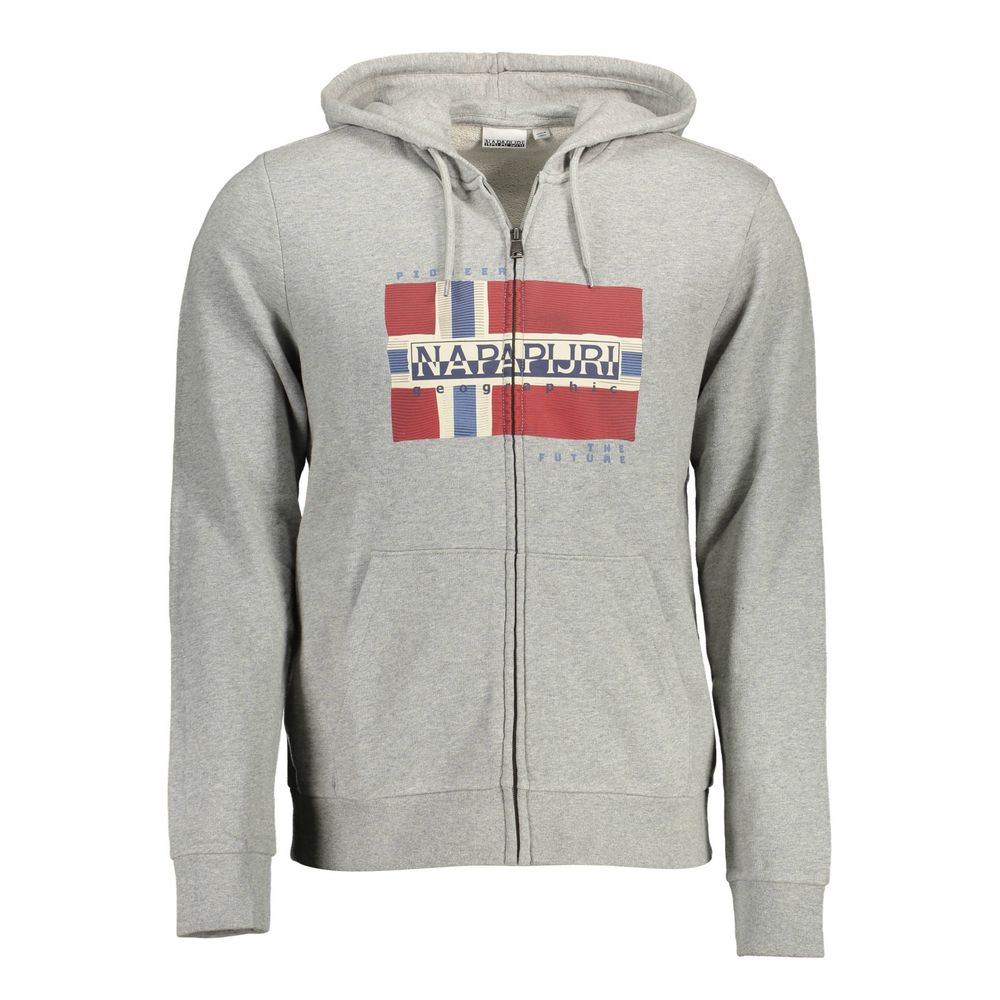 Napapijri Gray Cotton Men Sweater