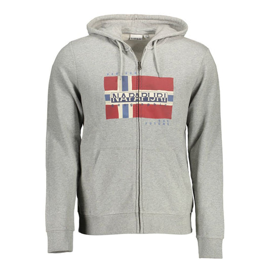 Napapijri Gray Cotton Men Sweater