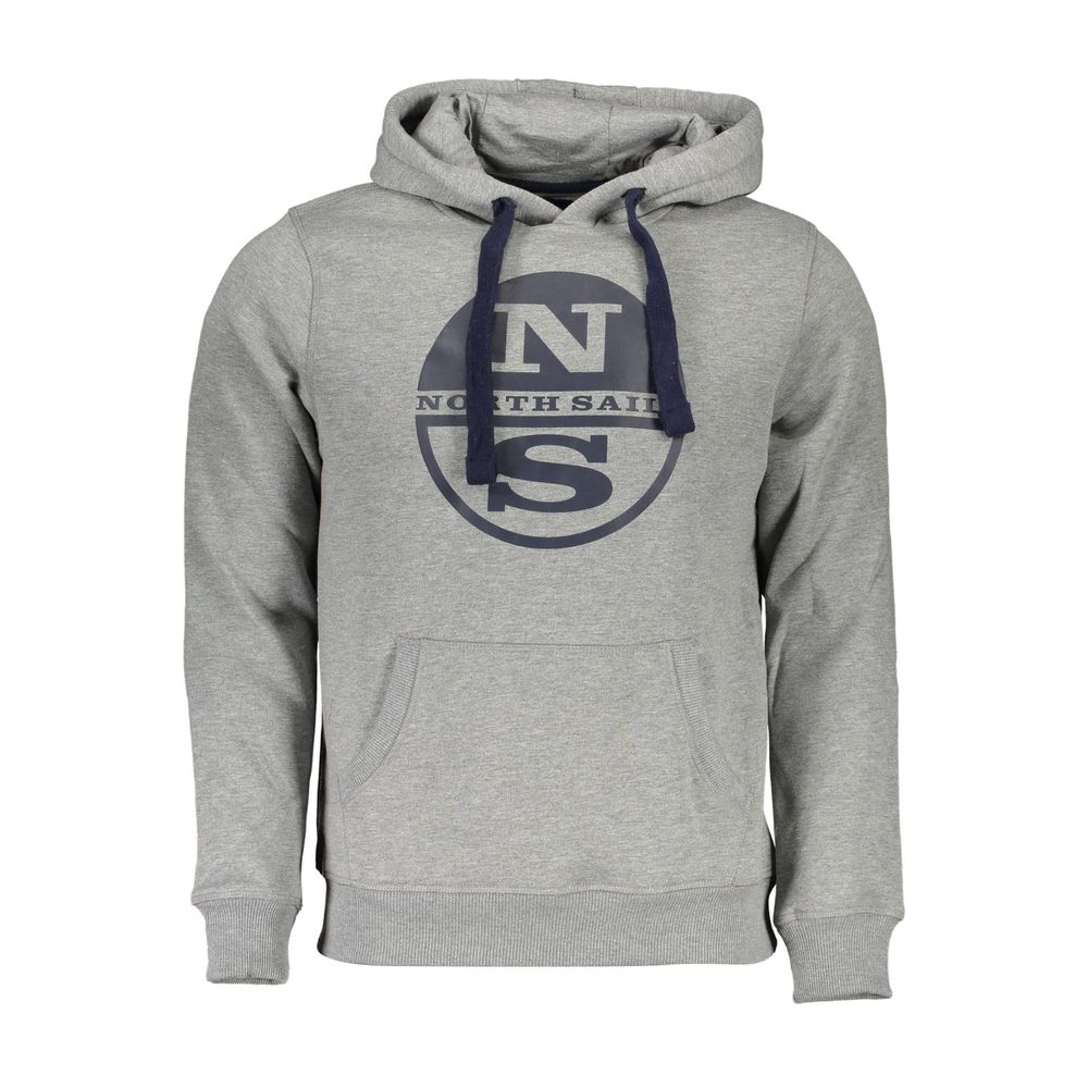 North Sails Gray Cotton Men Sweater