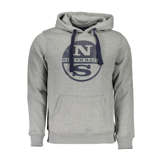 North Sails Gray Cotton Men Sweater