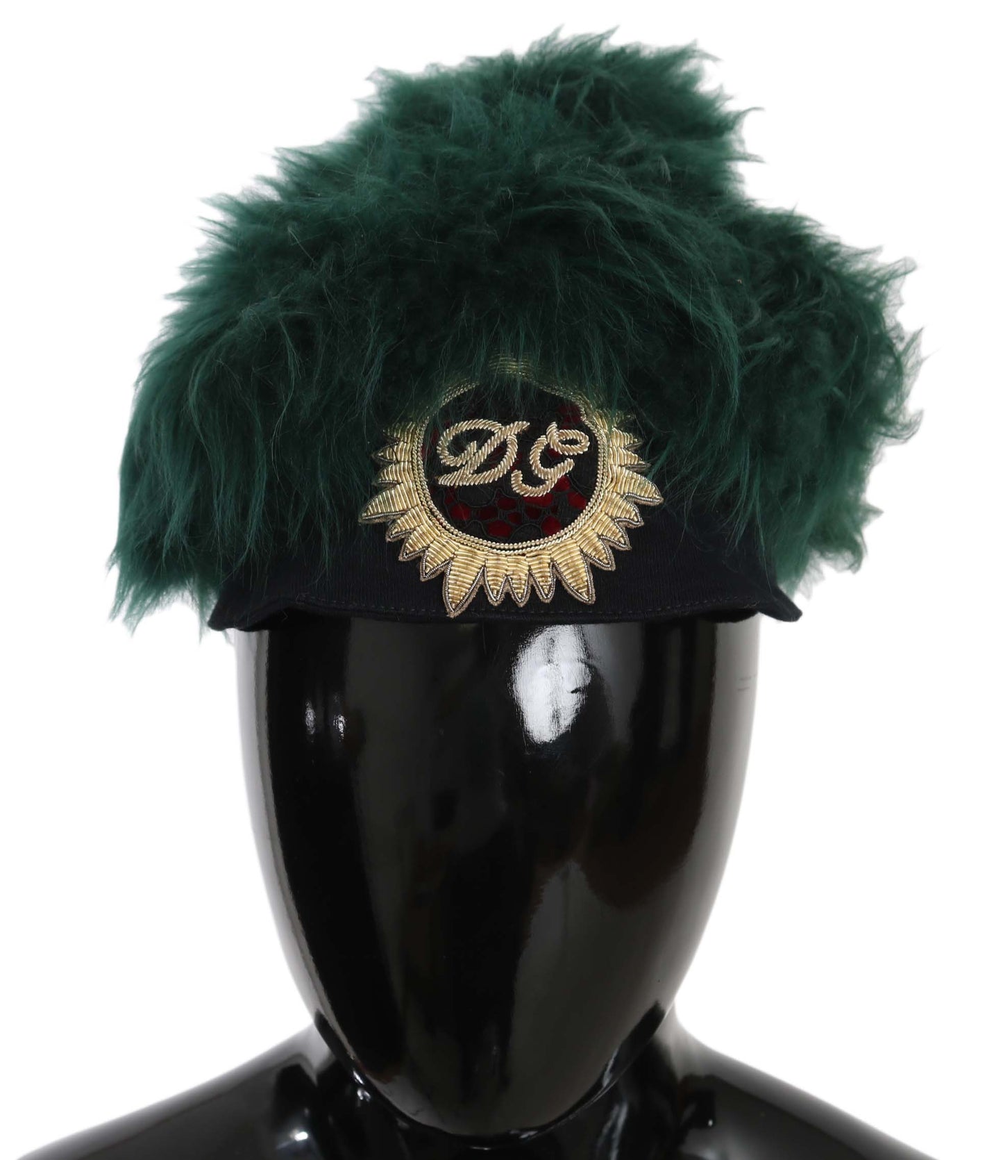 Dolce & Gabbana Elegant Emerald Cashmere Cloche Cap - KALAJ