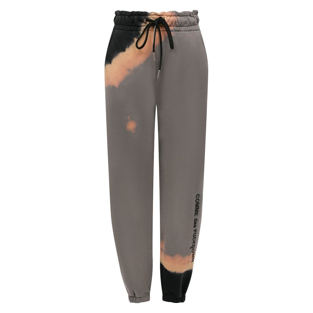 Comme Des Fuckdown Gray Cotton Women Track Pant