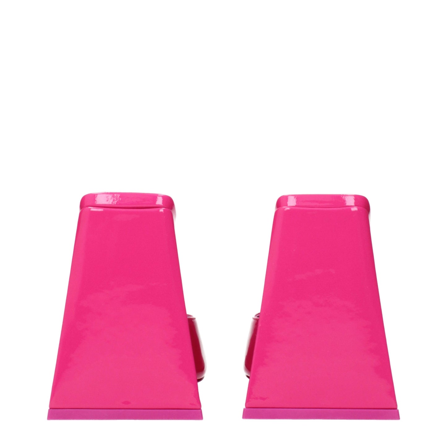 The Attico Pink Leather Platform Sandals