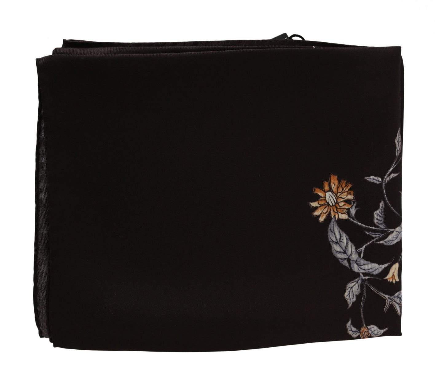 Dolce & Gabbana Elegant Silk Scarf Wrap in Luxe Brown - KALAJ