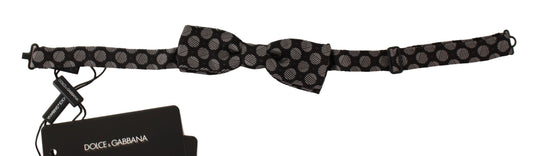 Dolce & Gabbana Elegant Polka Dot Silk Bow Tie - KALAJ