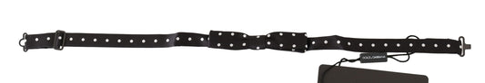 Dolce & Gabbana Elegant Black Polka Dot Silk Bow Tie - KALAJ