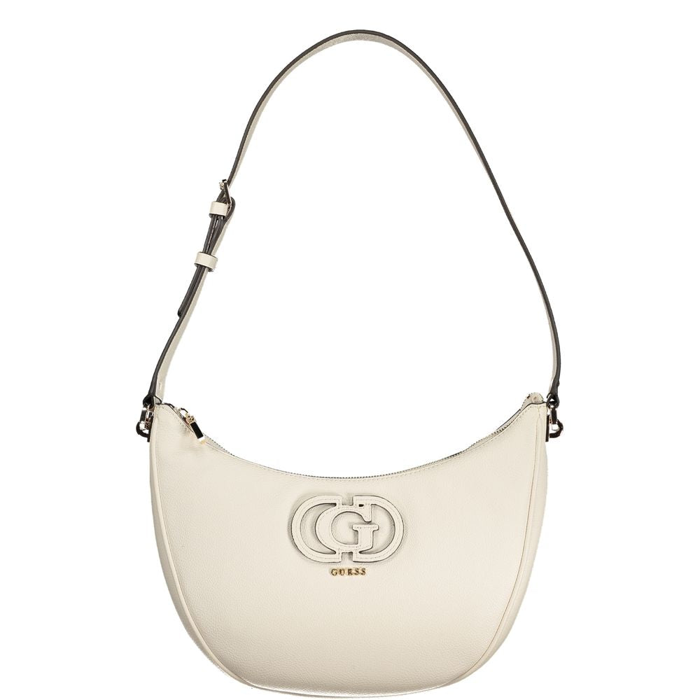 Guess Jeans White Polyethylene Handbag