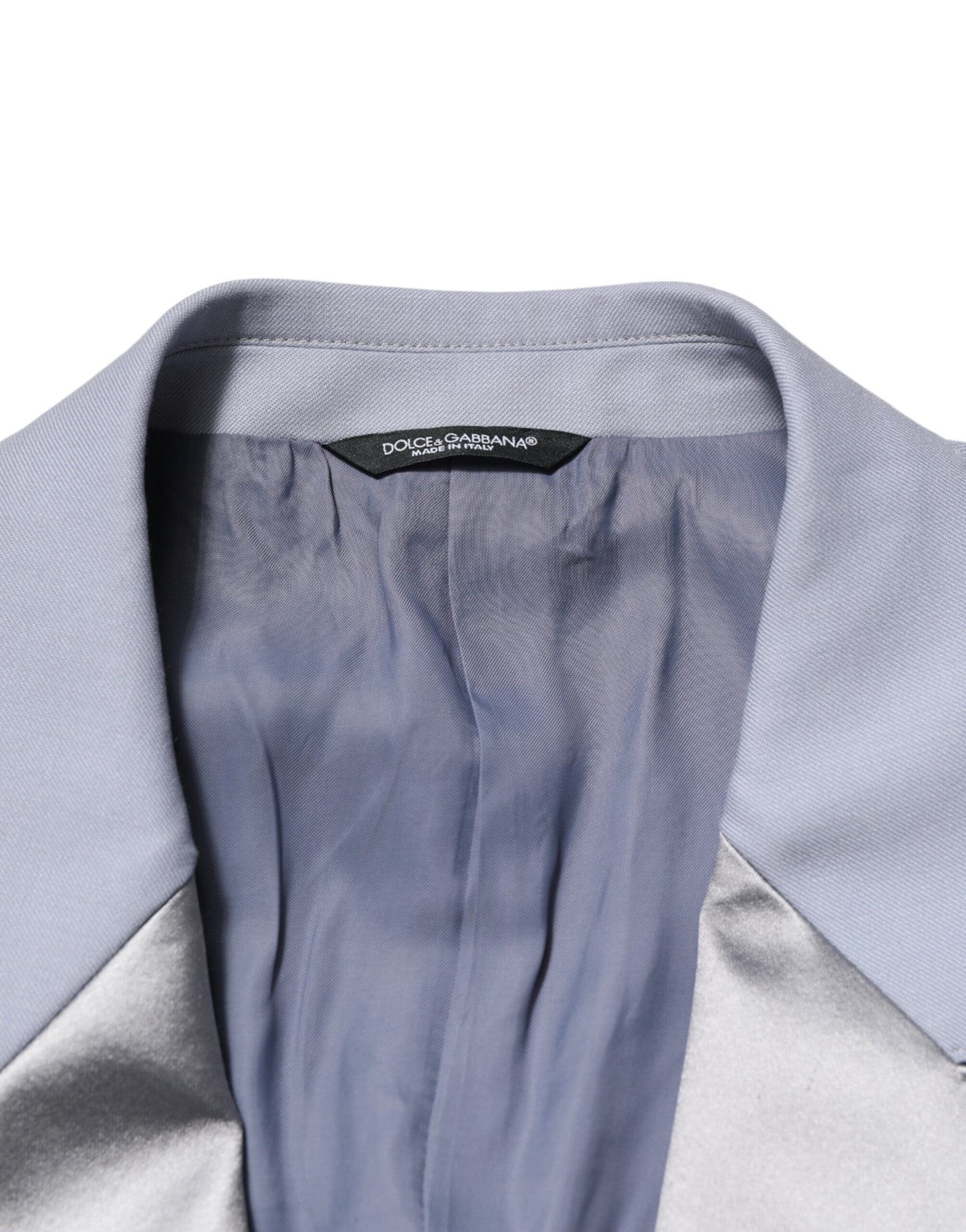 Dolce & Gabbana Gray Wool Single Breasted Men Suit Blazer