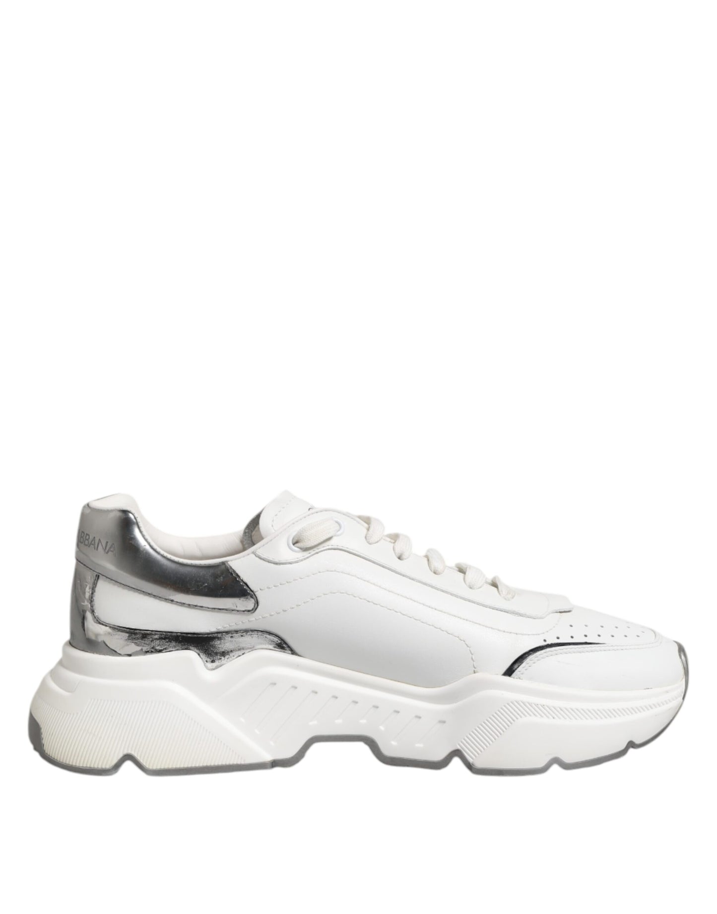 Dolce & Gabbana White Daymaster Leather Low Top Sneakers Shoes