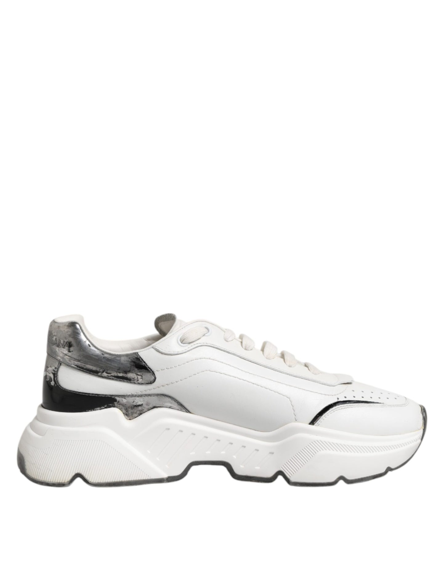 Dolce & Gabbana White Daymaster Leather Low Top Sneakers Shoes