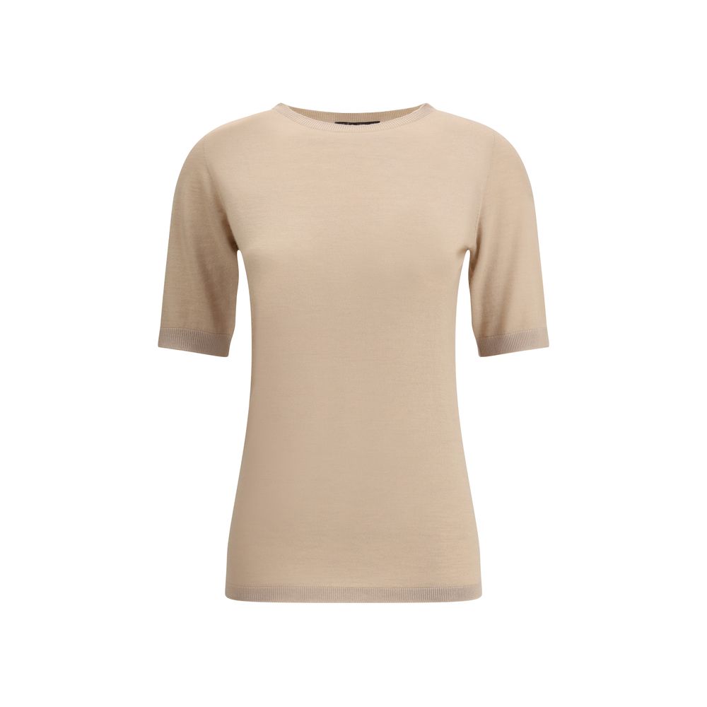 Fabiana Filippi Beige Cashmere T-Shirt